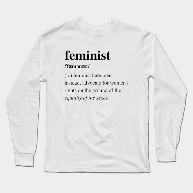 Badass Feminist - F for feminist Long Sleeve T-Shirt by Feminist Vibes